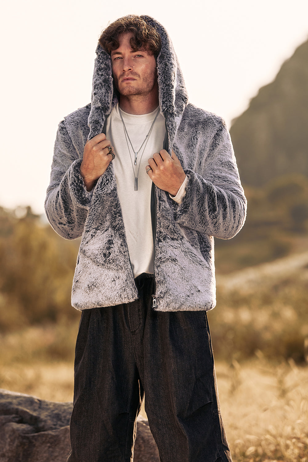 Dario – Cappotto Invernale Uomo Midi Con Cappuccio
