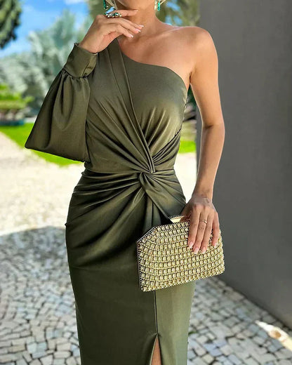 Gaia – Abito Elegante Asimmetrico Dallo Stile Unico E Raffinato