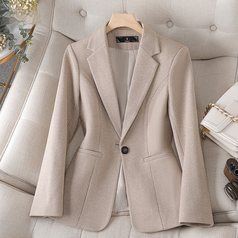 Stefania – Blazer Pied-De-Poule Con Chiusura A Bottone