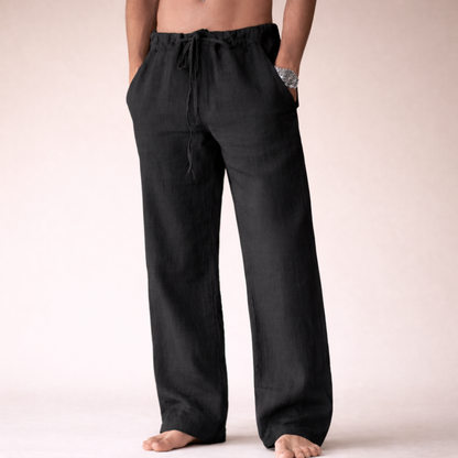 Nicandro - Pantaloni Uomo in Lino Eleganti