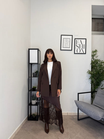 Tesaria - Blazer Straight Over Donna Elegante Moderno