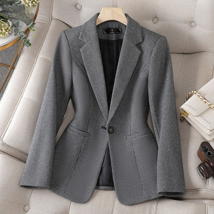 Stefania – Blazer Pied-De-Poule Con Chiusura A Bottone
