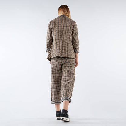 Quintilla - Pantaloni a Quadretti Donna Eleganti Sartoriali Moderni