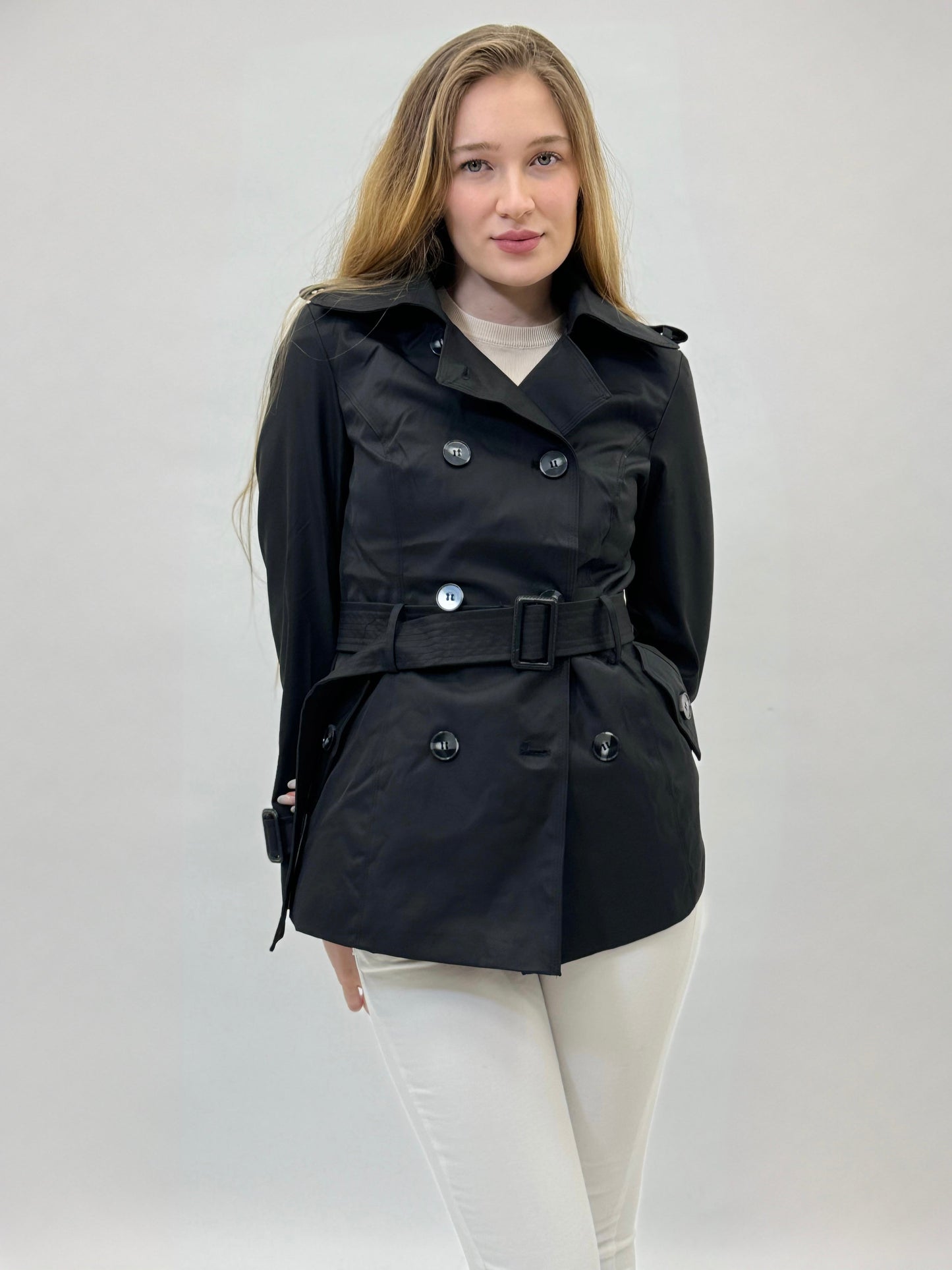 Kassandra - Giacca trench corta da donna elegante