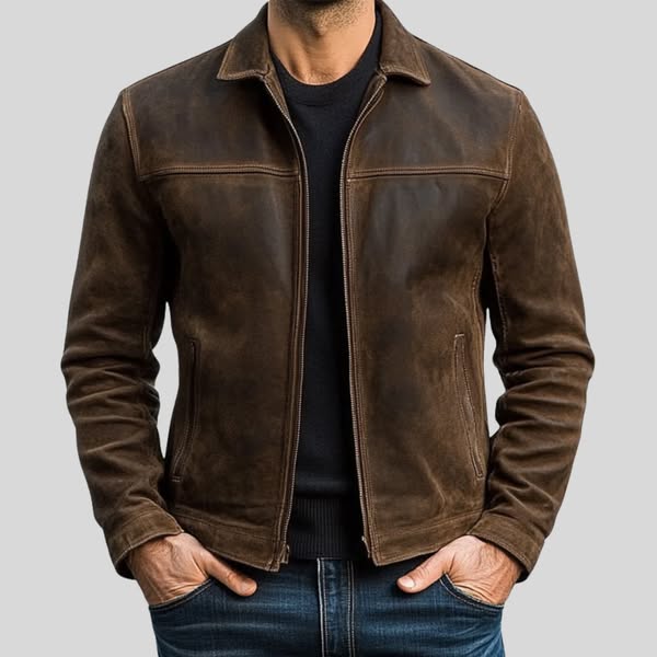 Diego - Giacca Uomo Con Zip Stile Moderno