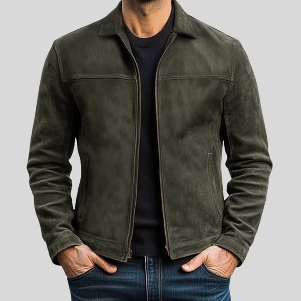 Diego - Giacca Uomo Con Zip Stile Moderno