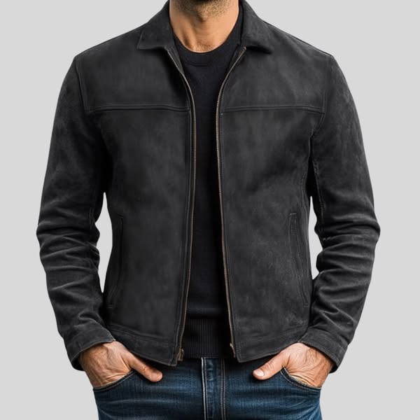 Diego - Giacca Uomo Con Zip Stile Moderno
