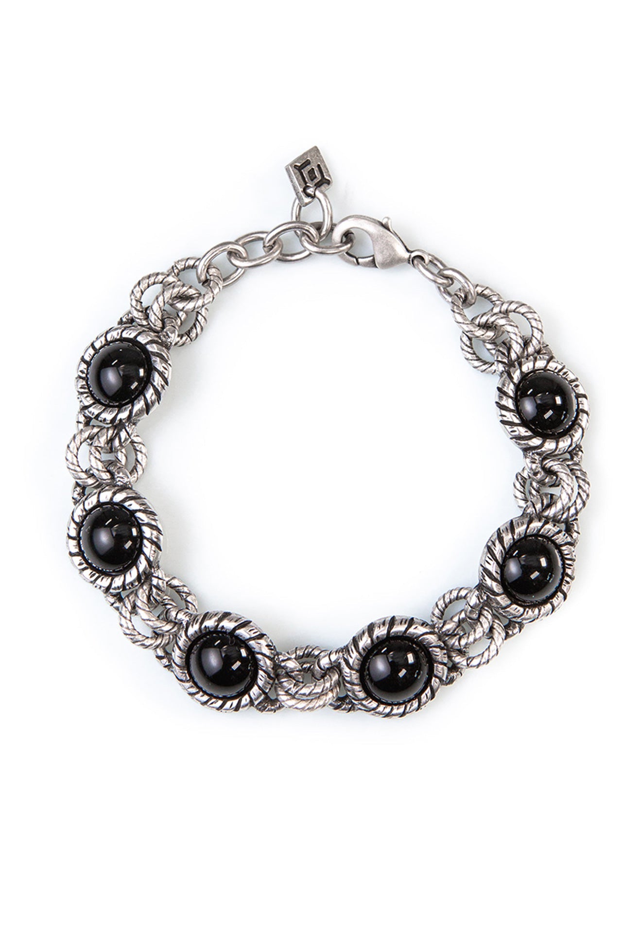 Prospero - Bracciale Nero Uomo Elegante Moderno