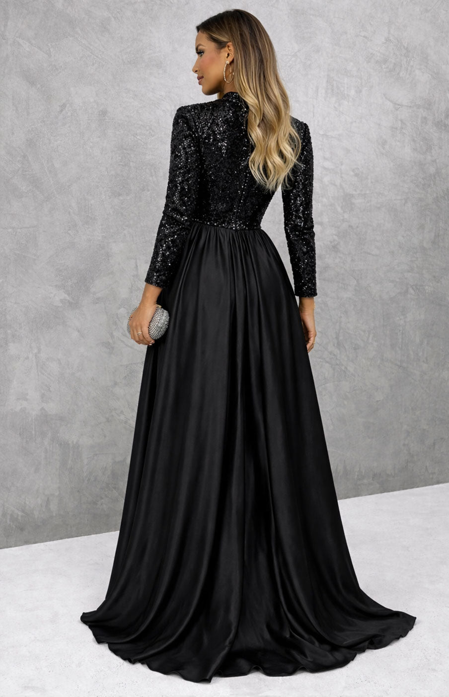 Gaia – Abito Elegante Da Evento Con Spacco Laterale E Corpetto Rifinito