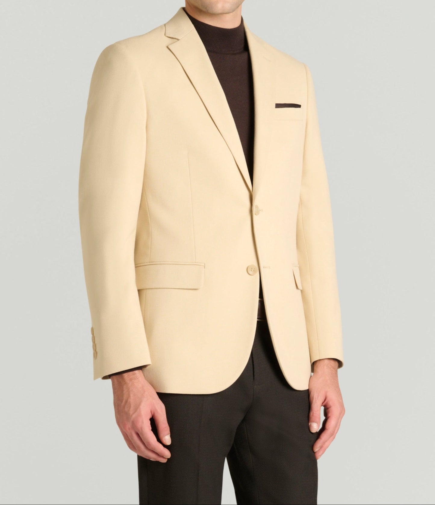 Karel - Giacca Monopetto Uomo Beige Elegante Moderna