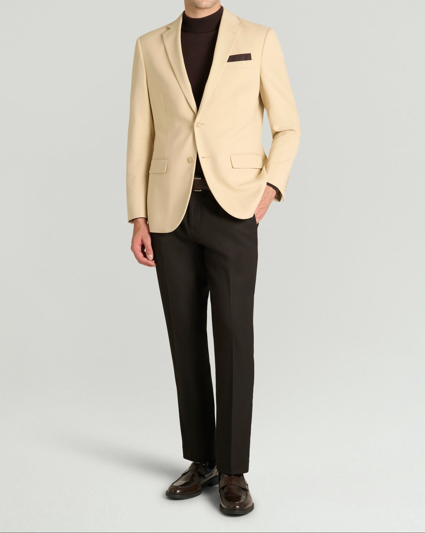 Karel - Giacca Monopetto Uomo Beige Elegante Moderna