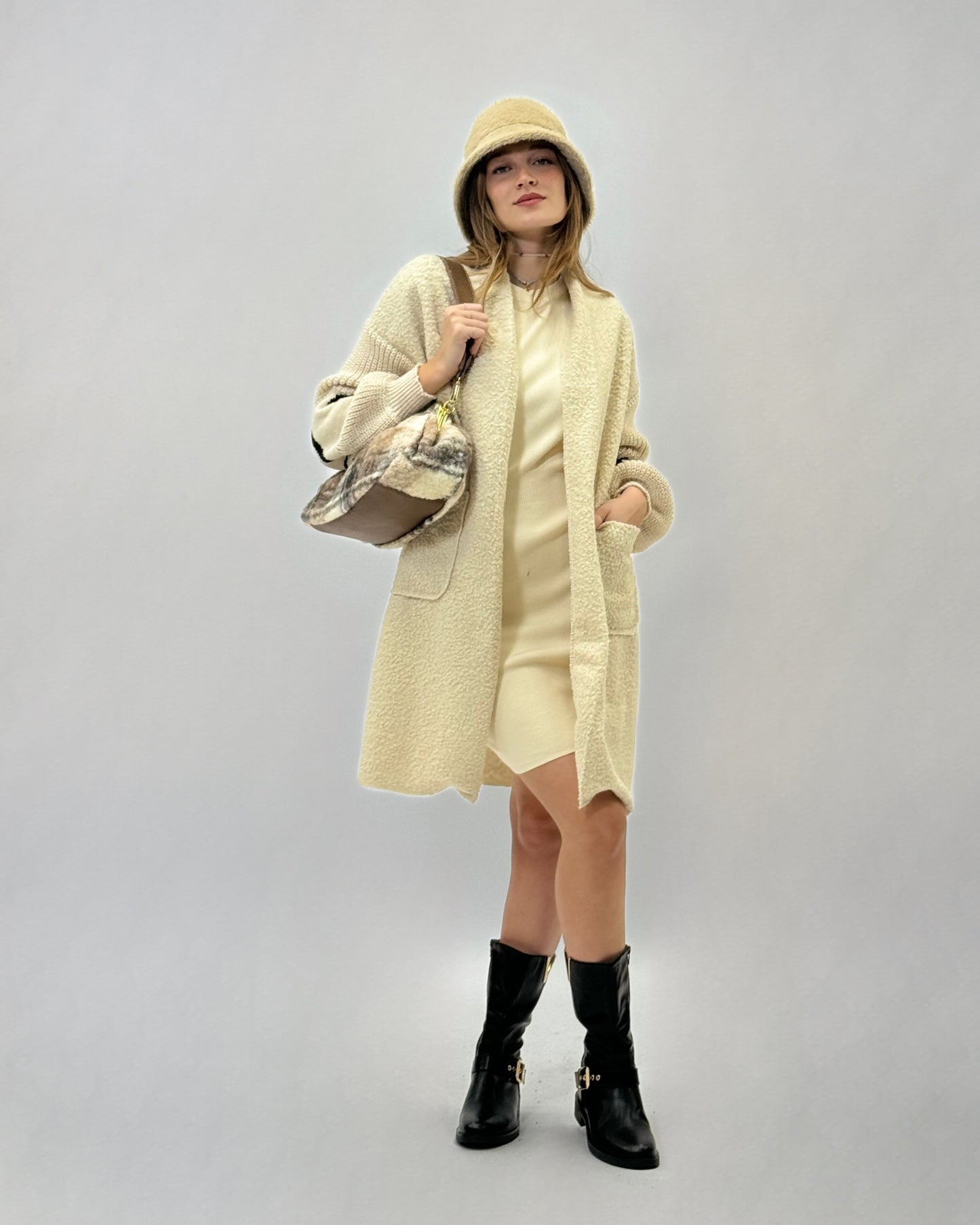 Karina - Cappotto morbido da donna con dettaglio cuore