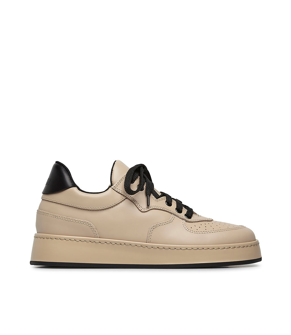 Agostino - Sneakers Bicolore Beige Nero Uomo
