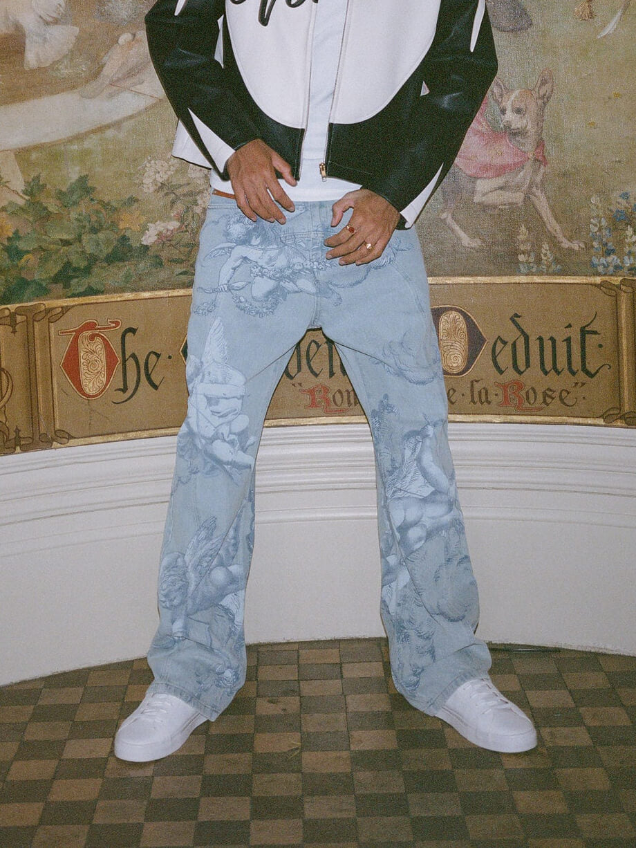 Alessandro - Jeans artistici incisi urban style uomo