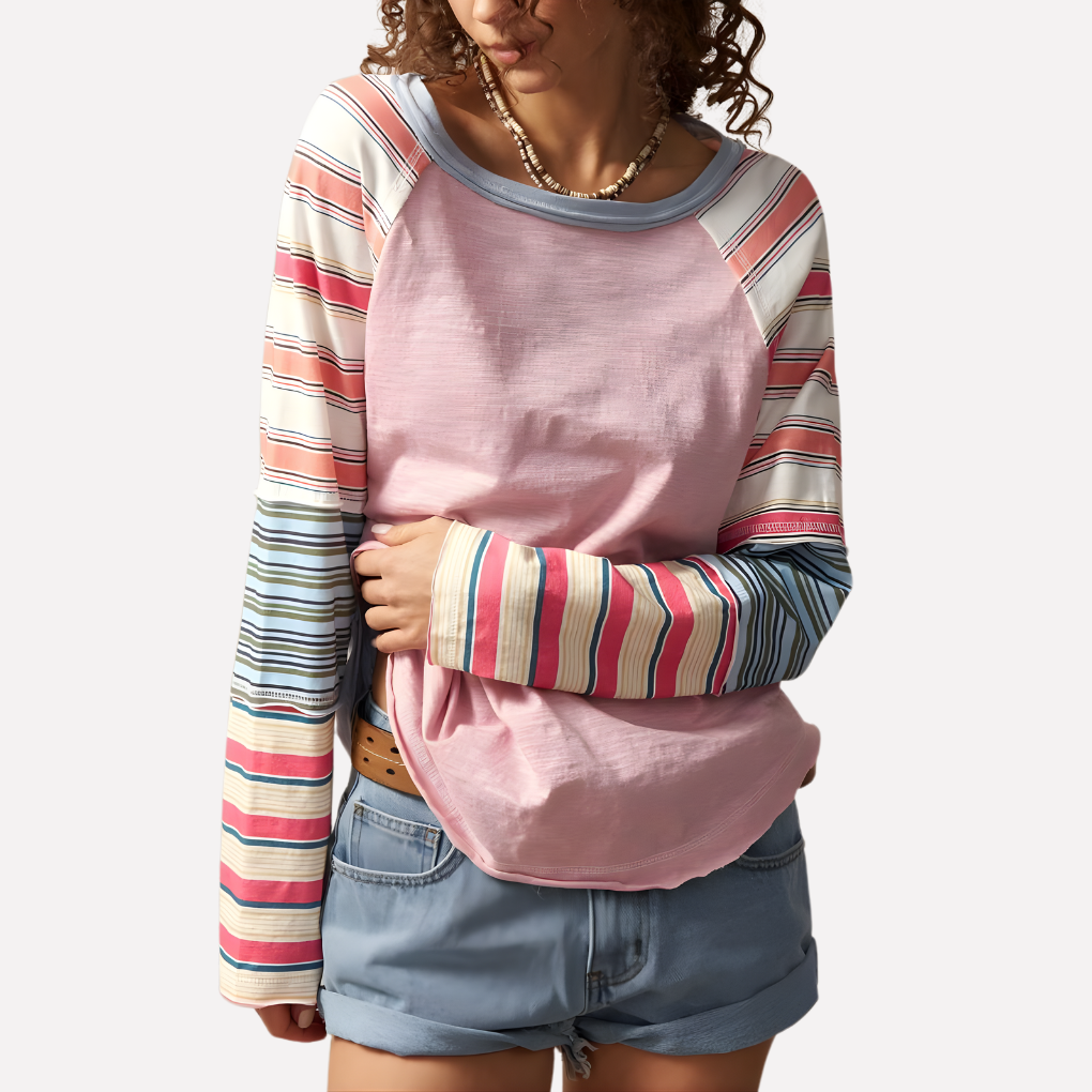 Debora – Top Oversize Bohémien Con Maniche Raglan