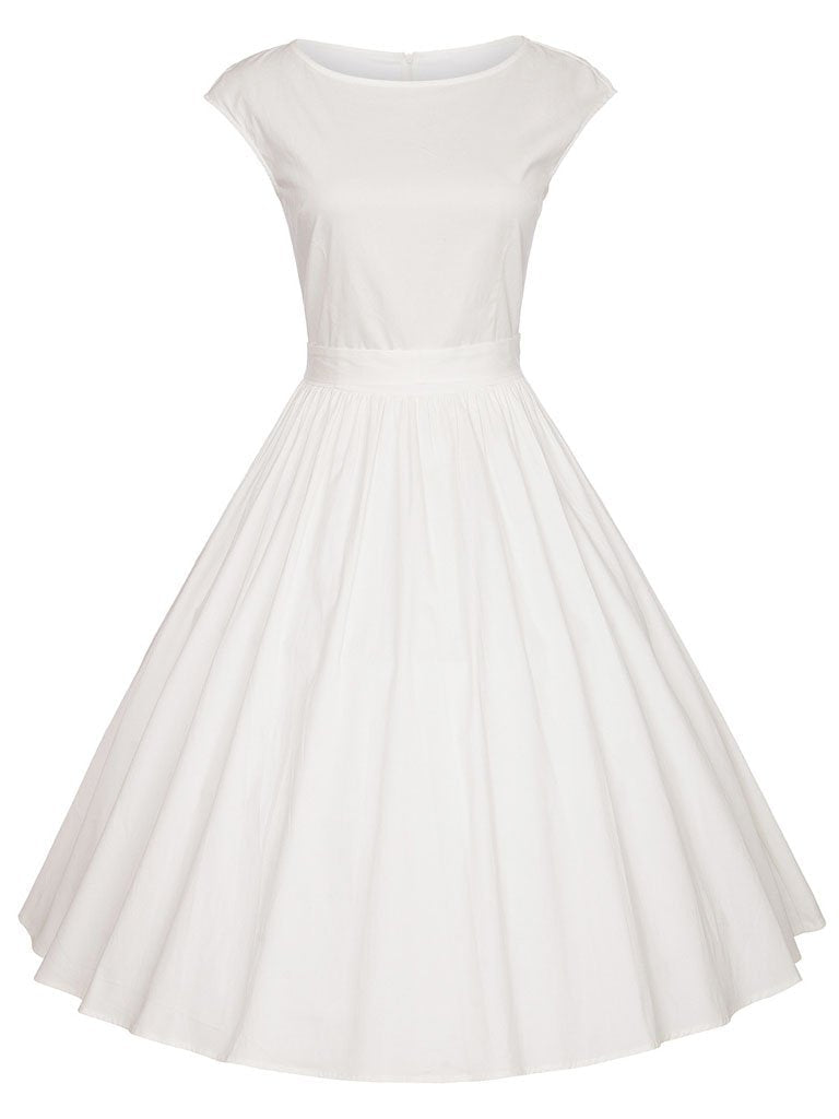 Ilaria – Abito in Cotone Stile Hepburn
