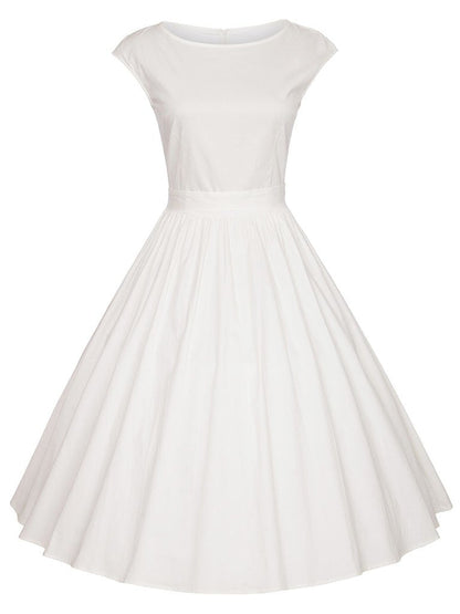Ilaria – Abito in Cotone Stile Hepburn