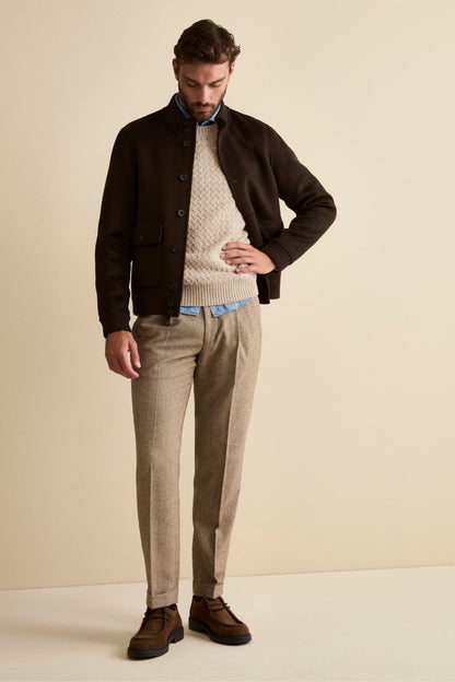 Raimondo - Pantalone Straight Elegante con Risvolto Uomo