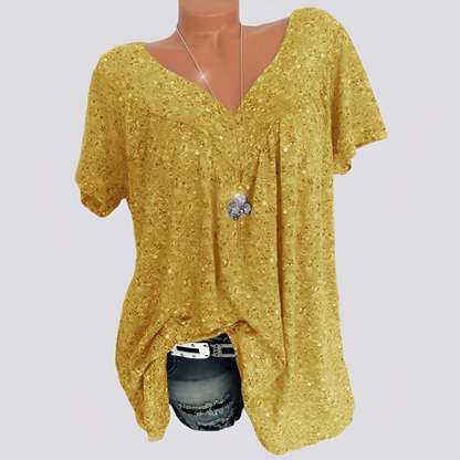 Claudia – Blusa Ampia Con Motivo Floreale Ed Elegante
