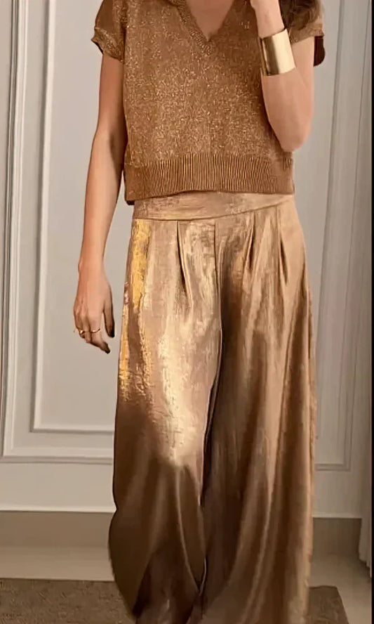 Martina – Completo Elegante Con Top E Pantaloni Coordinati