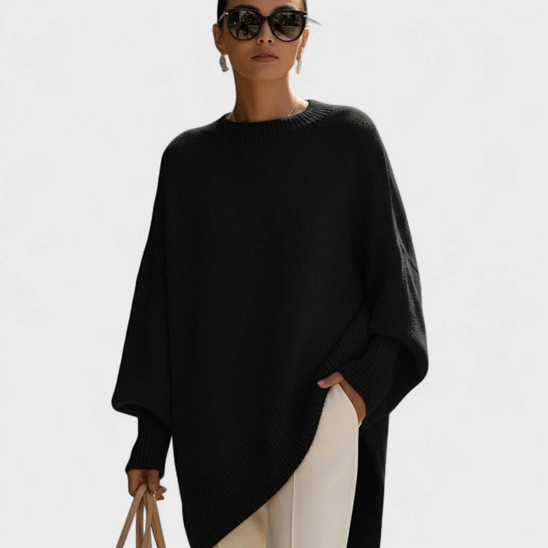 Gemma – Poncho Oversize Dallo Stile Essenziale