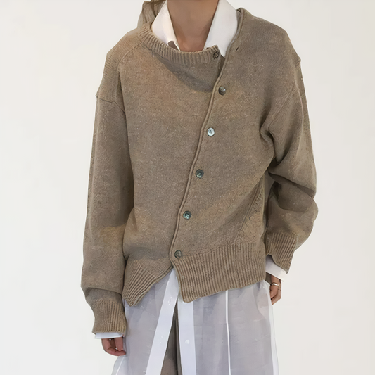 Rosalia - Giacca Avvolgente in Cashmere con Dettagli di Bottoni