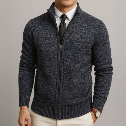 Tullio - Cardigan Zip Elegante Uomo Stile Moderno