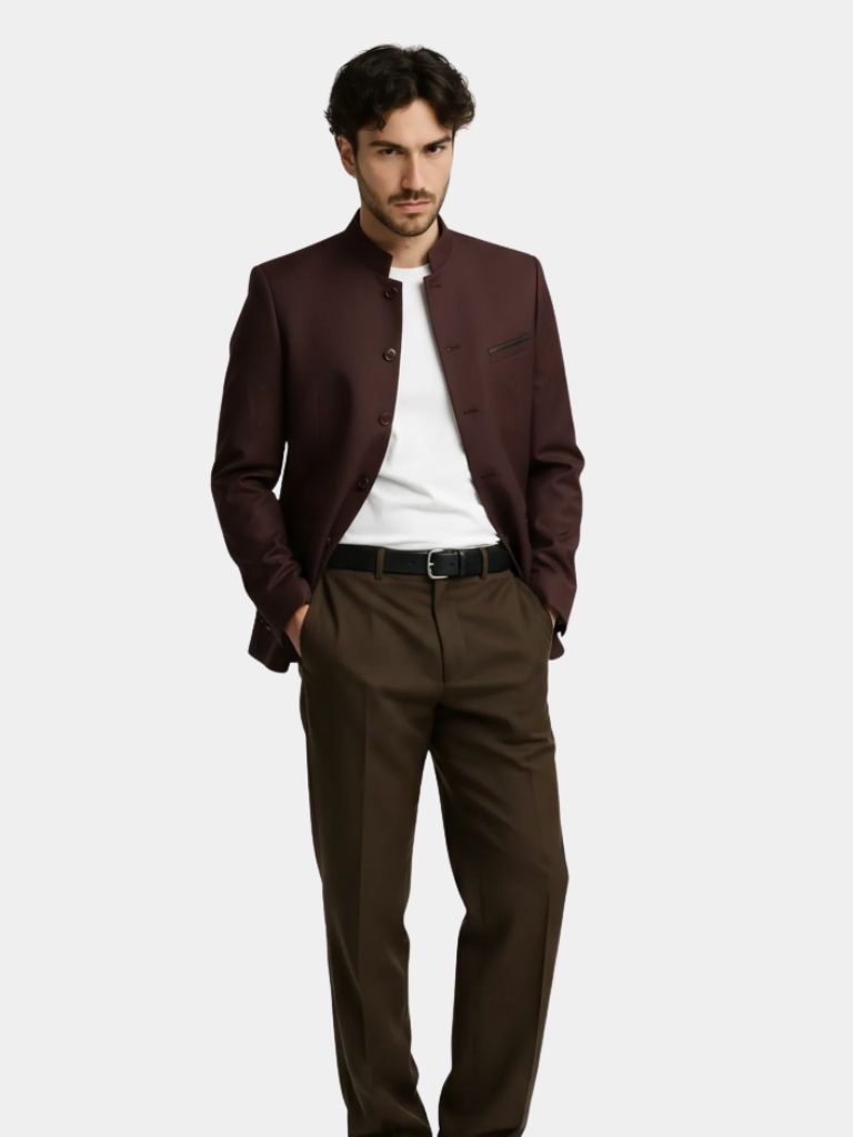 Teresio - Giacca Elegante Con Collo Da Uomo