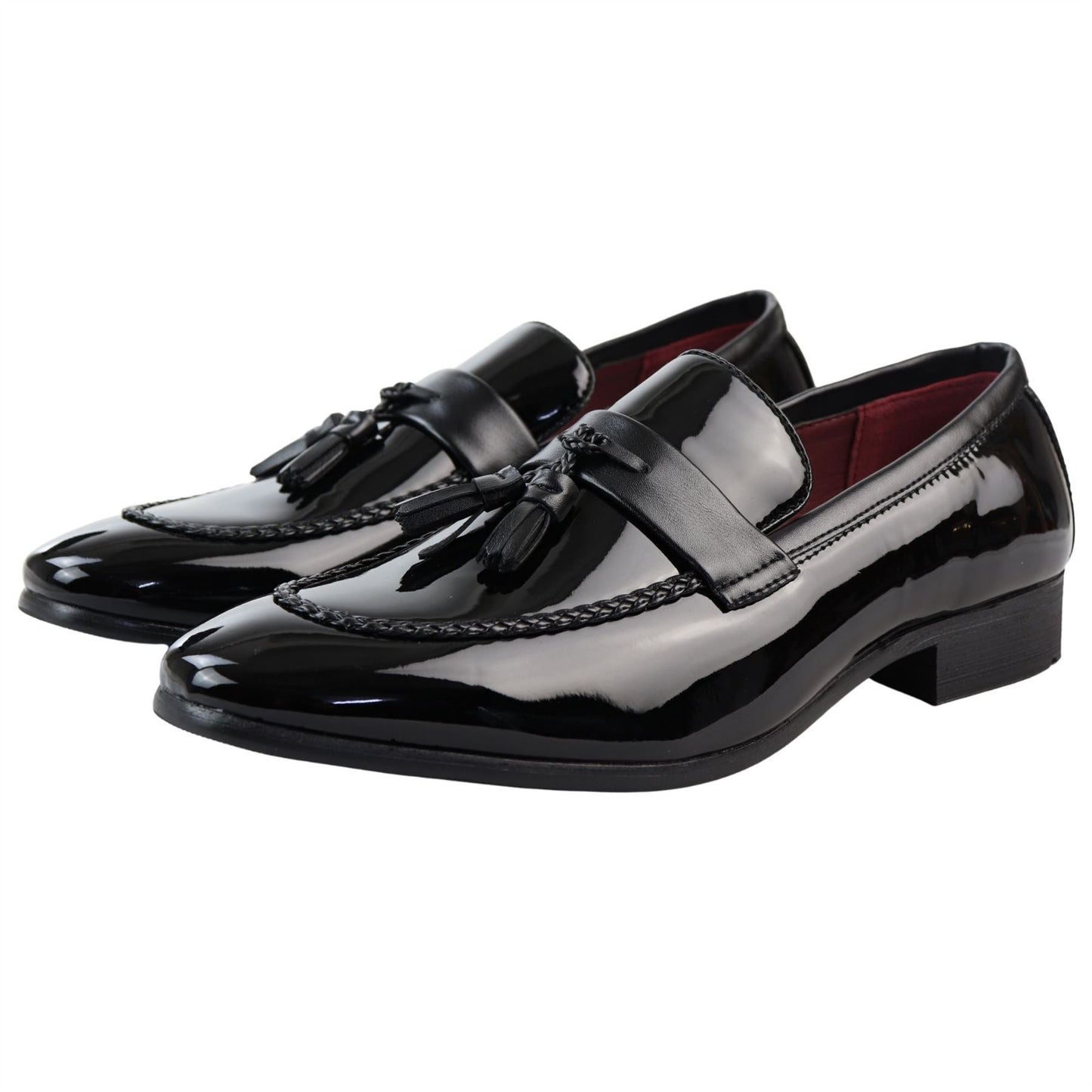 Cesare – Mocassino Uomo Vernice con Nappine Slip-On Formale