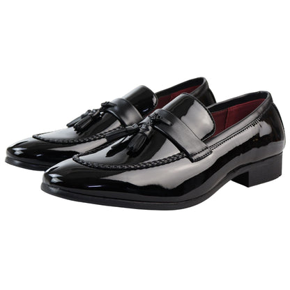Cesare – Mocassino Uomo Vernice con Nappine Slip-On Formale