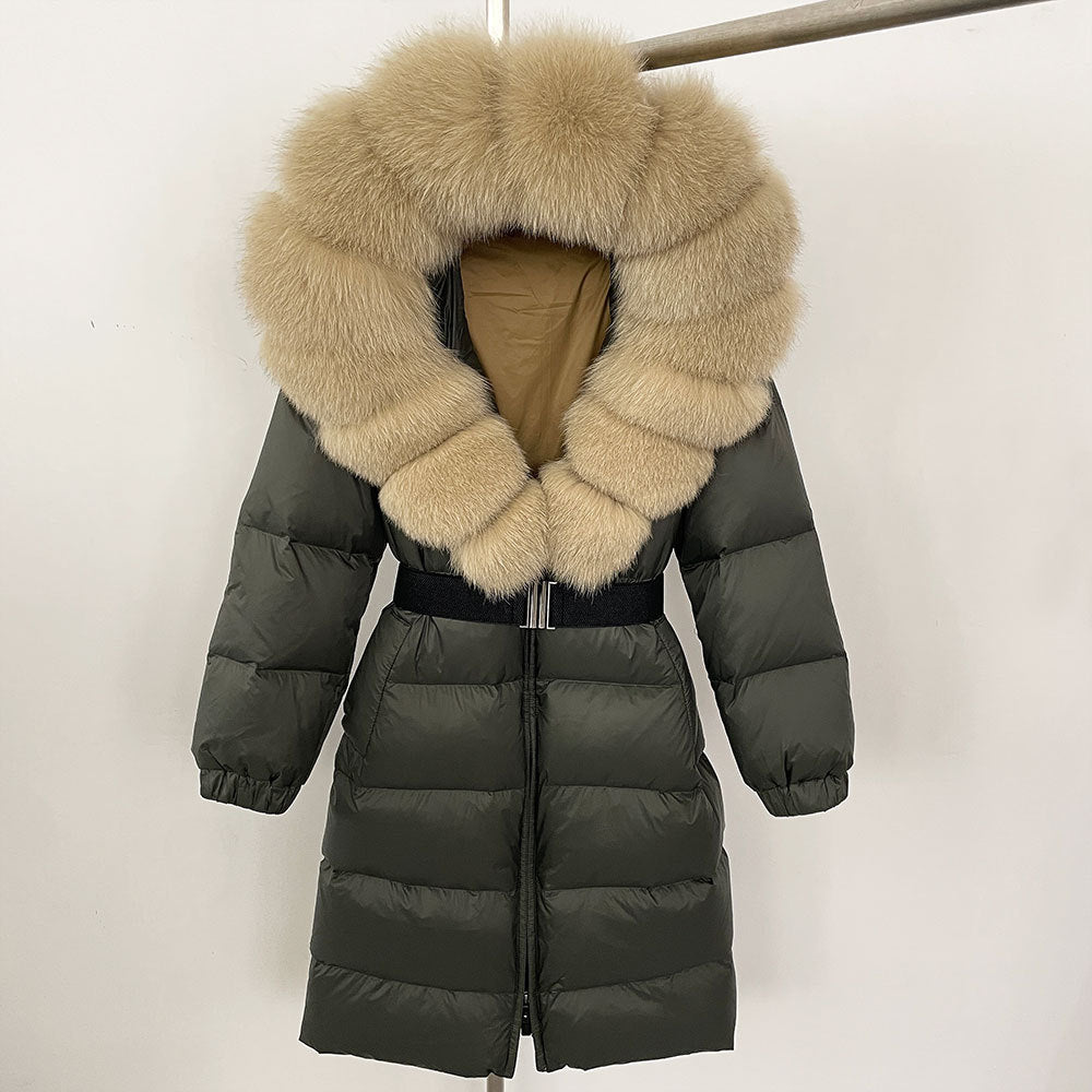 Fabiana - Cappotto Invernale Donna Lungo con Cappuccio
