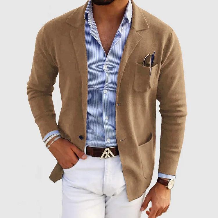 Dino - Blazer Cardigan Uomo Moderno Con Tasche
