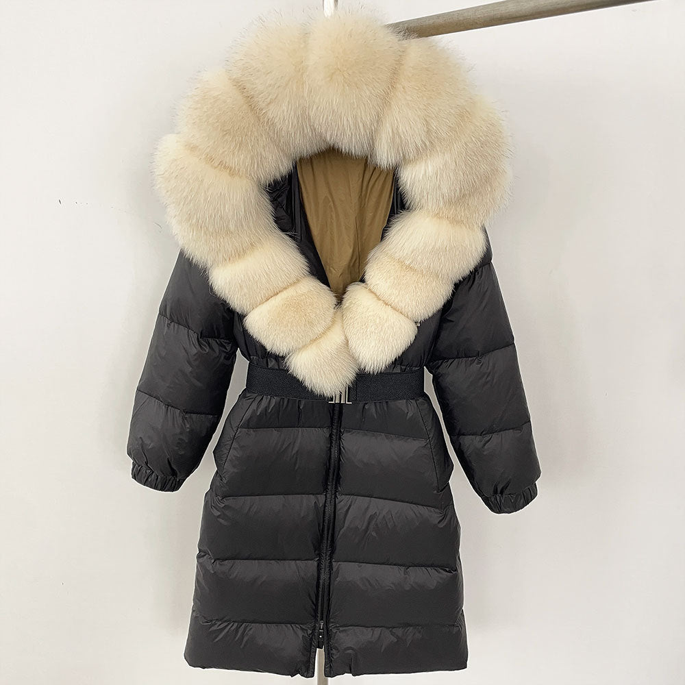 Fabiana - Cappotto Invernale Donna Lungo con Cappuccio