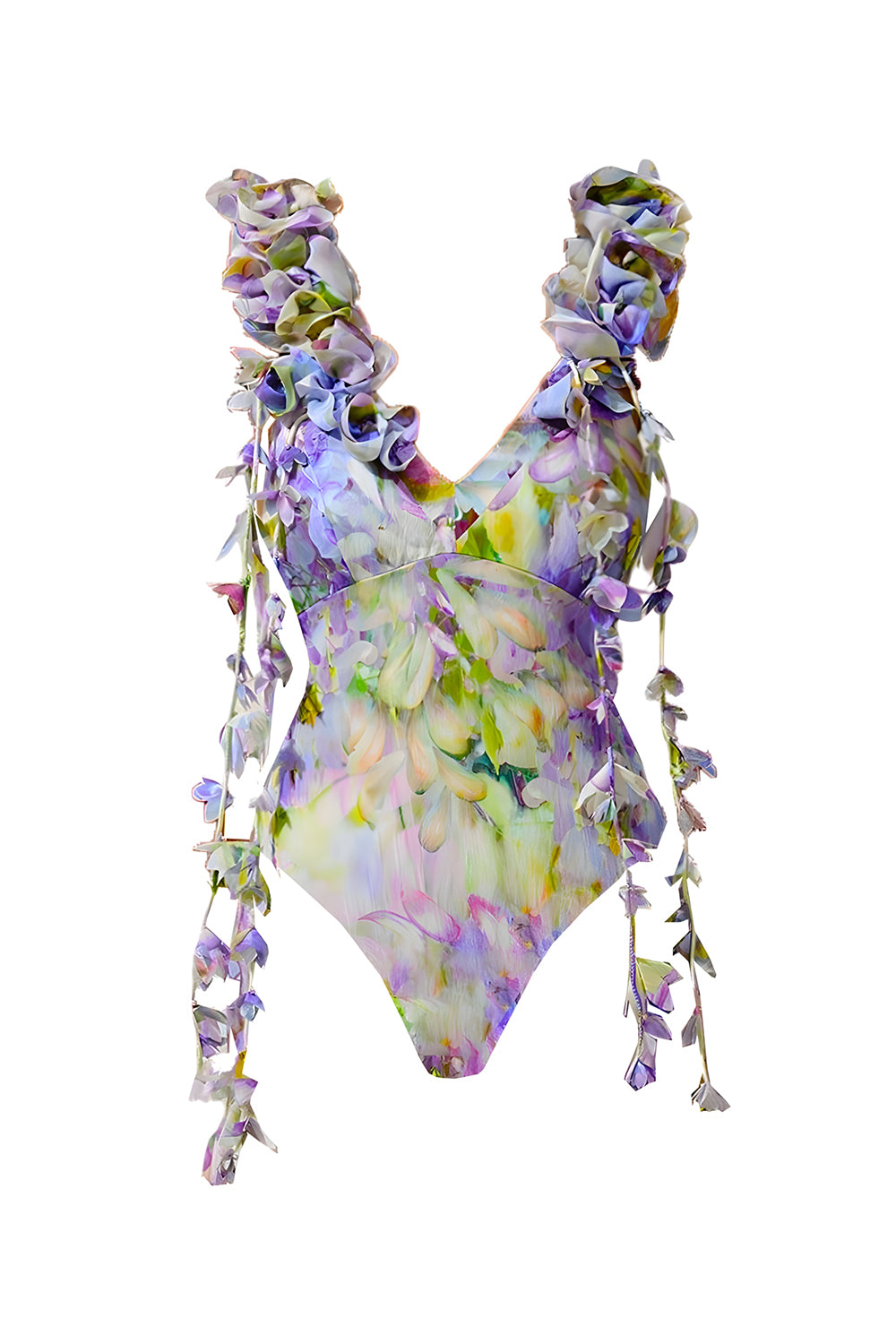 Keira – Bikini Floreale Con Scollo A V E Vestito Mare Abbinato