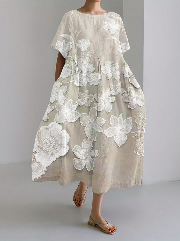 Quinella - Vestito Elegante Floreale Donna Romantico Moderno