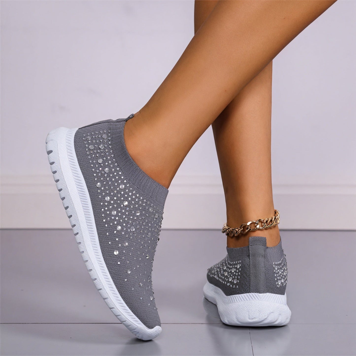 Miriam – Sneakers Slip-On Glamour Ortopediche Donna Comode