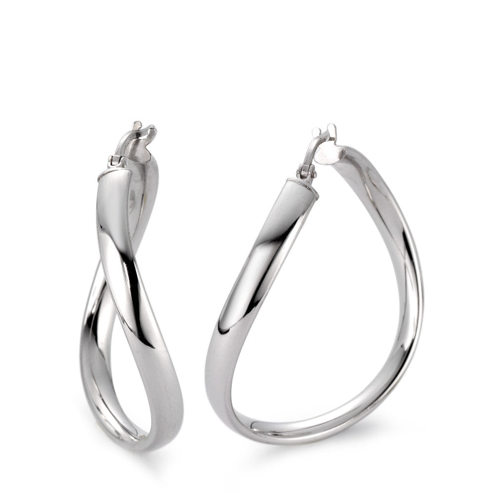 Lucisia – Orecchini a Cerchio Argento Rodiato