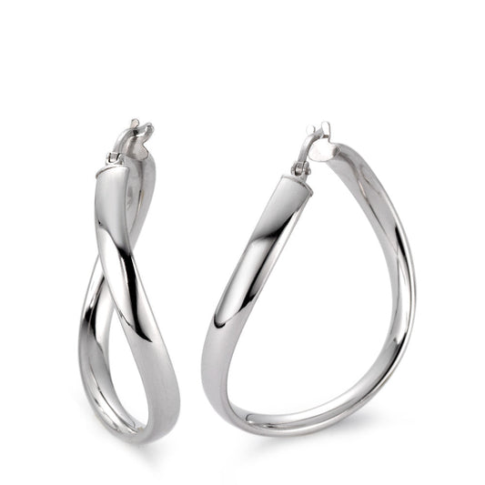 Lucisia – Orecchini a Cerchio Argento Rodiato