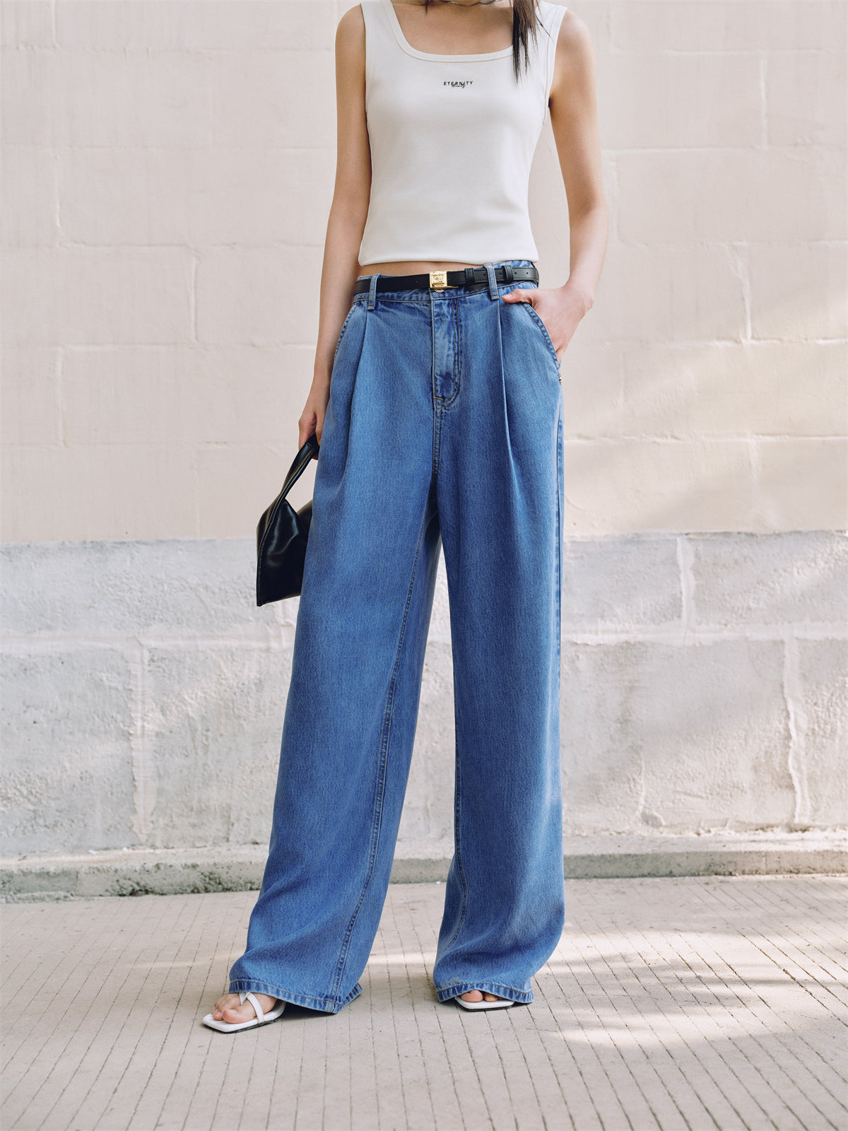 Irene - Pantaloni Donna Vita Alta Eleganti