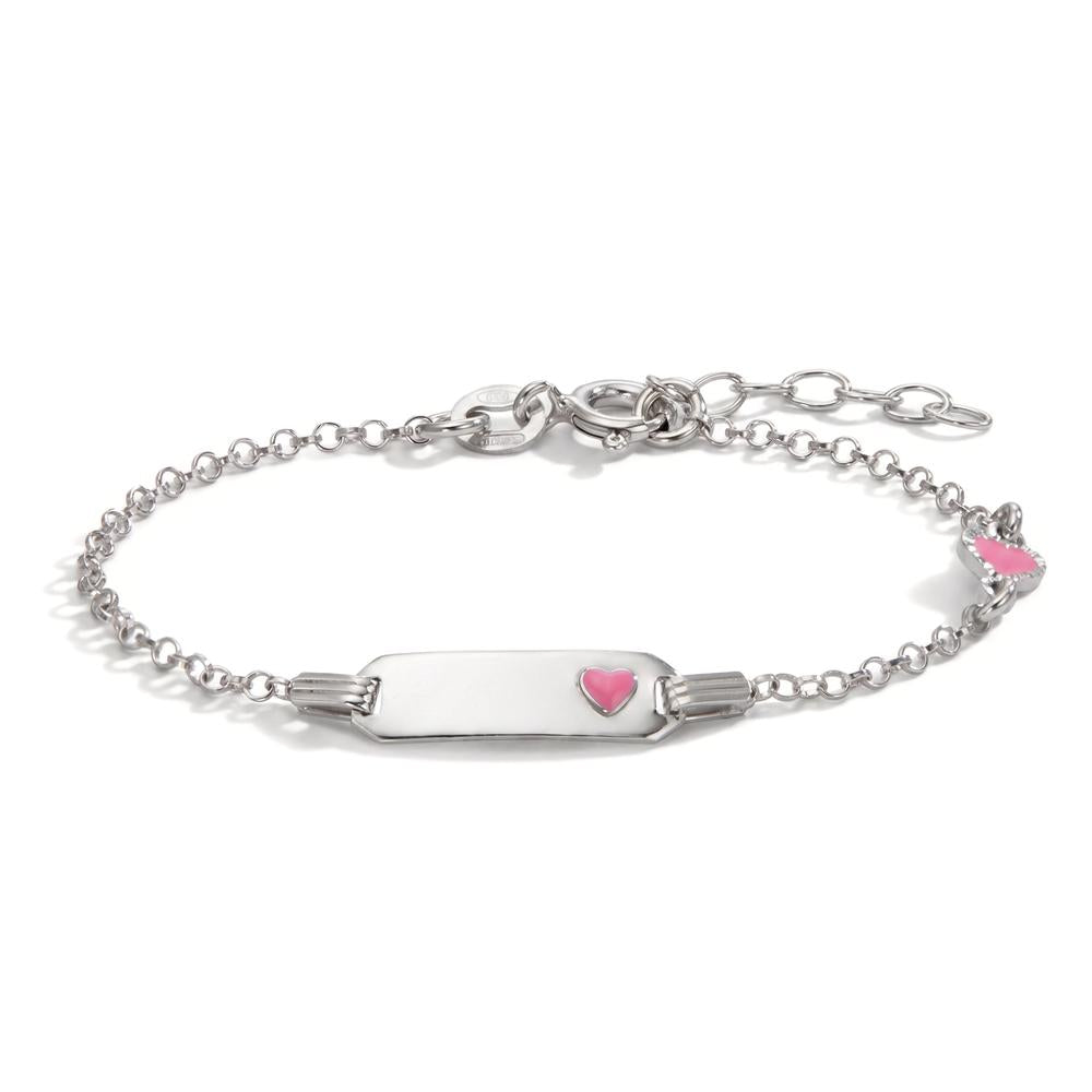 Lucisa – Bracciale Cuore con Incisione Argento Rodiato