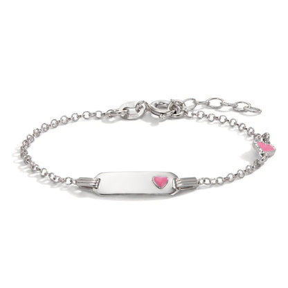 Lucisa – Bracciale Cuore con Incisione Argento Rodiato
