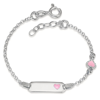 Lucisa – Bracciale Cuore con Incisione Argento Rodiato