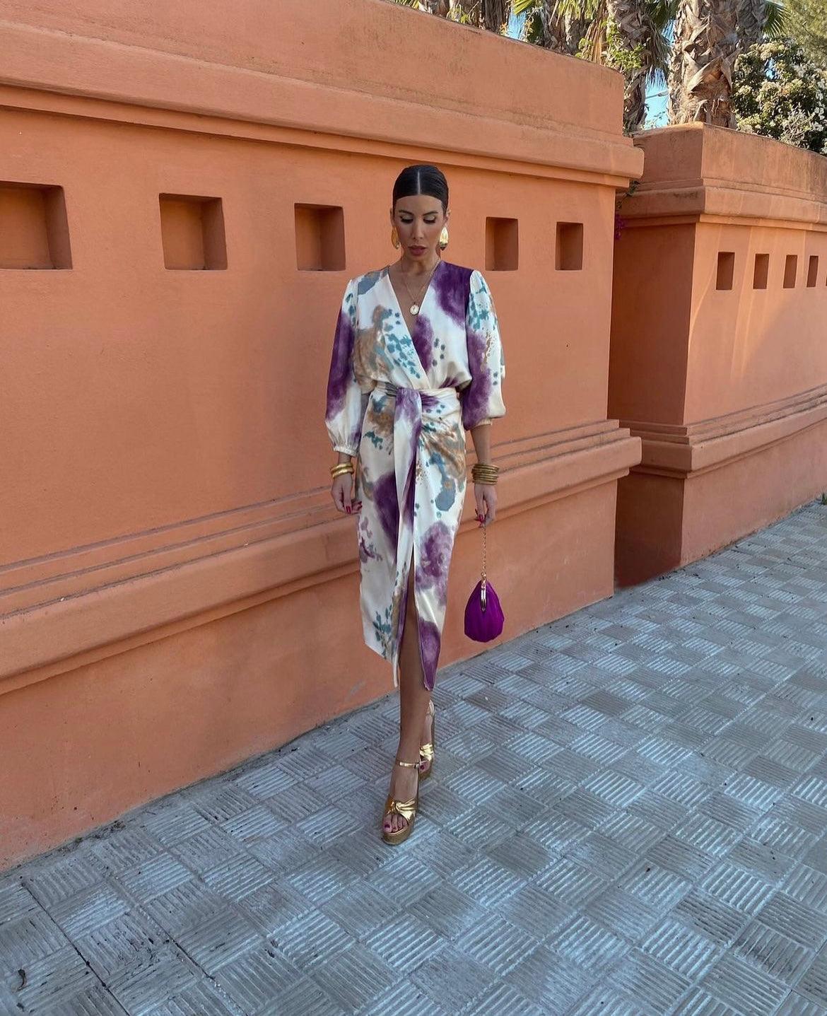 Edvige – Abito Elegante Con Scollo A V E Taglio Aderente