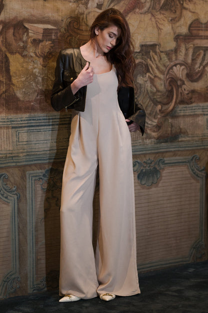Tindara - Tuta elegante in envers satin da donna