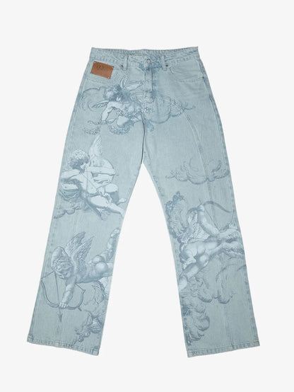 Alessandro - Jeans artistici incisi urban style uomo