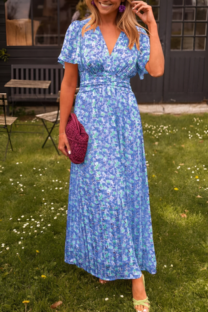 Ofelia – Abito Maxi Elegante Con Scollo A V E Vestibilità Femminile