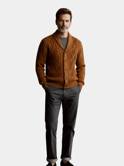 Tigrano - Cardigan Minimalista Elegante Da Uomo