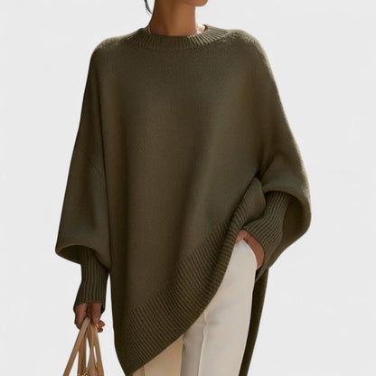 Gemma – Poncho Oversize Dallo Stile Essenziale
