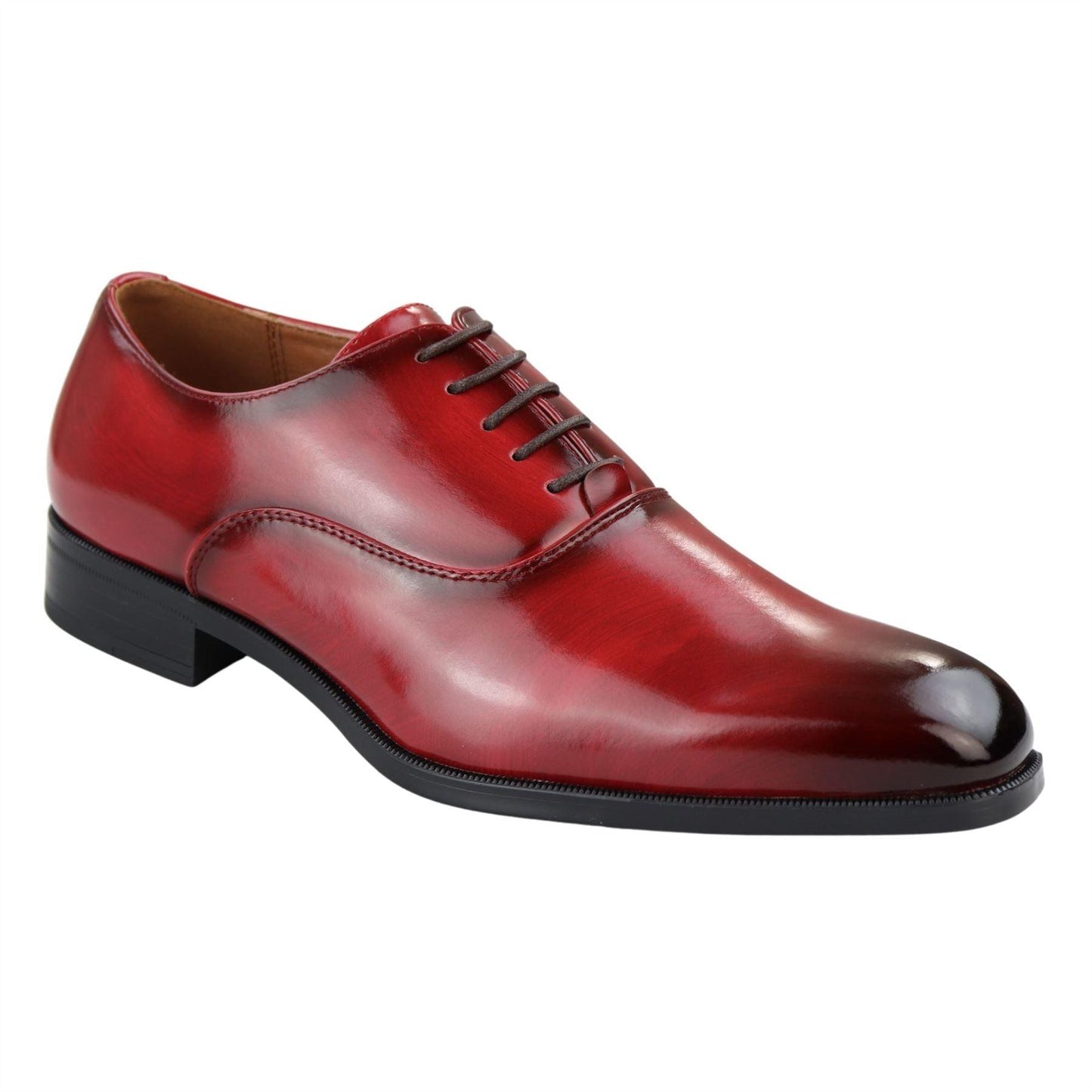 Giulio – Oxford Uomo Vernice Lucida con Lacci Punta Tonda Formale