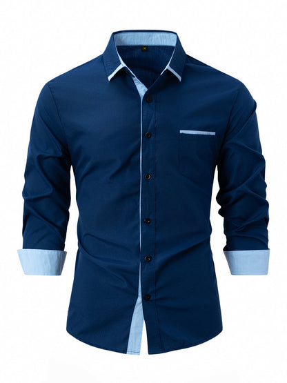 Matteo – Camicia Business Slim Fit a Righe Eleganti